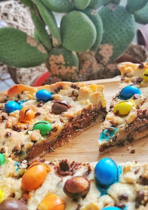 Une photo de Cookie coeur Nutella, M&M'S
