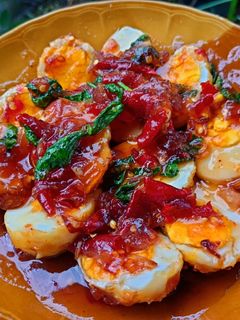 รูปของ ไข่ลูกเขย น้ำจิ้มสามรส