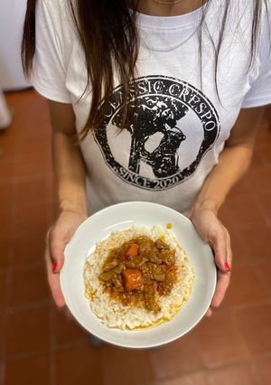 Una foto de Magro estofado con arroz