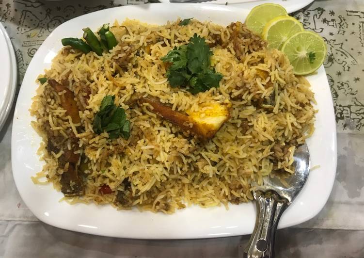 Fish biryani