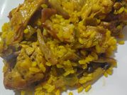 Una foto de conejo arroz