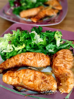 Una foto de 135.🐟Salmón al horno estilo oriental🥢