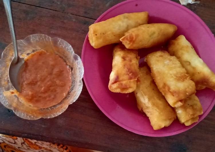 Resep Lumpia isi bihun saos kacang, Lezat Sekali