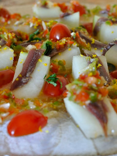 Una foto de Ensalada de melón 🍈 y anchoas