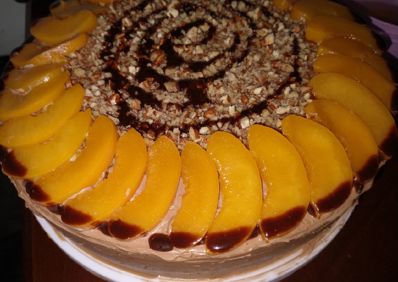 Pastel Tres leches de durazno