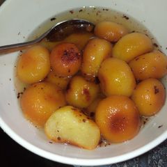 A picture of My Indian gulab jamooon.