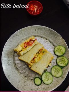 चिल्ड वेज सेंडविच (Chilled Veg Sandwich in Hindi) रेसिपी मुख्य फोटो