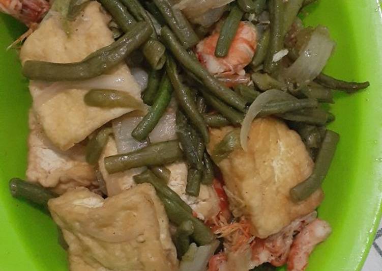 Resep Udang tumis cabe hijau Anti Gagal