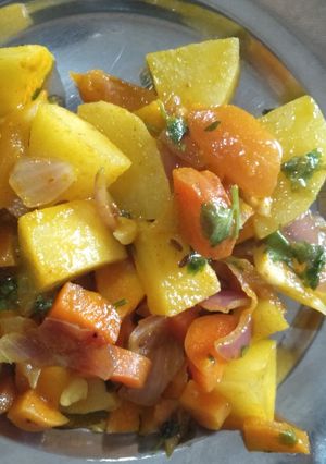 A picture of Potato carrot veg.