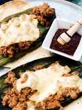 Tacos de atún con chile chilaca y queso