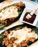 Tacos de atún con chile chilaca y queso