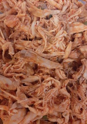 Una foto de Tinga de pollo