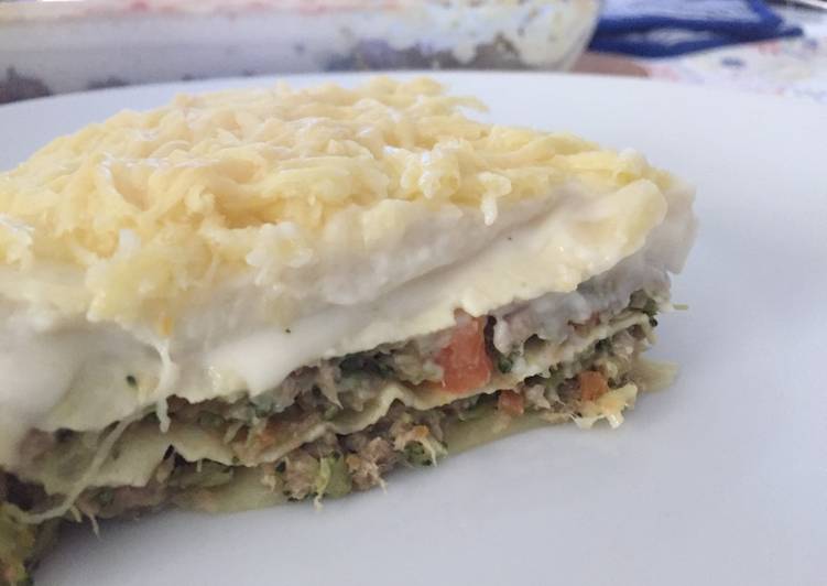 Lasaña de sobras del cocido thermomix