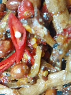 Foto resep Balado kulit singkong dan teri