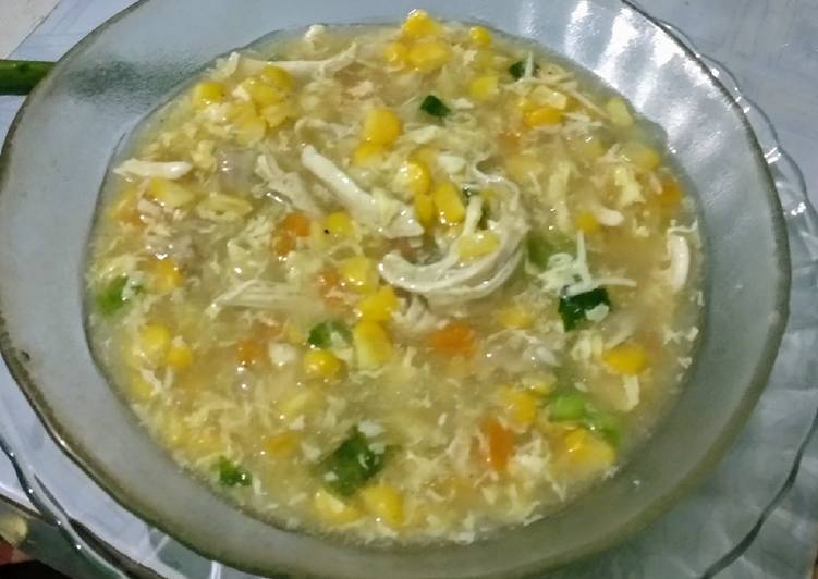 Sup jagung ayam yummy😋