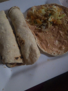 A picture of Homemade shawarma.