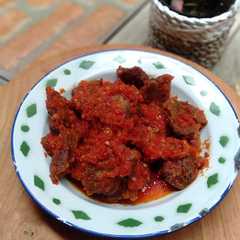 A picture of # Daging balado.
