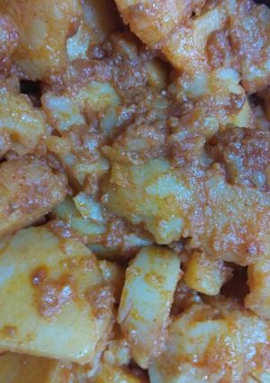 A picture of Aaloo ki sabji.
