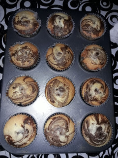 Una foto de Muffins marmolados