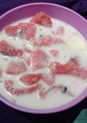 Foto resep Milky WaterMelon, yummy
