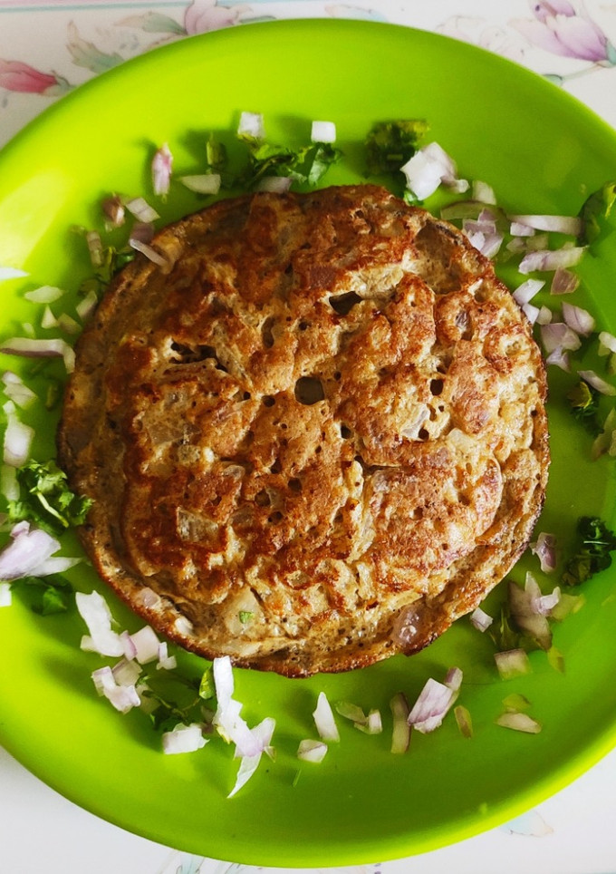கரண்டி குழம்பு ஆம்லெட் (kulambu omlete) செய்முறை முக்கிய புகைப்படம்