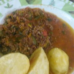 Minced Meat Stew#Authorsmarathon#FestivecontestMombasa# A picture of Minced Meat Stew#Authorsmarathon#FestivecontestMombasa#.
