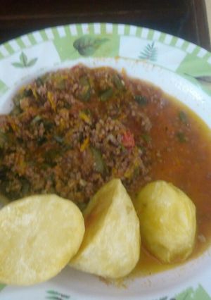 A picture of Minced Meat Stew#Authorsmarathon#FestivecontestMombasa#.