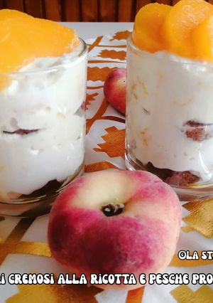 Foto di 358 🍑Bicchieri cremosi alla ricotta e pesche profumate 🍑