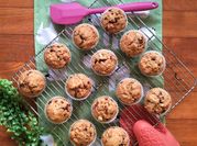 A picture of zucchini muffins