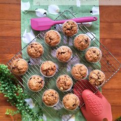 A picture of Healthy Zucchini Banana Muffins.