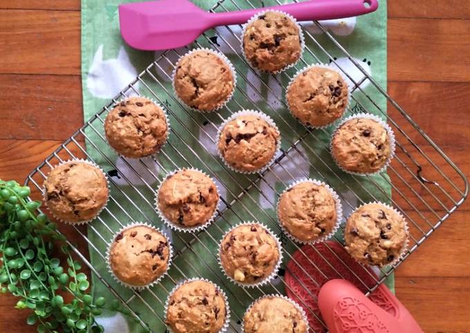 Steps to Prepare Award-winning Healthy Zucchini Banana Muffins