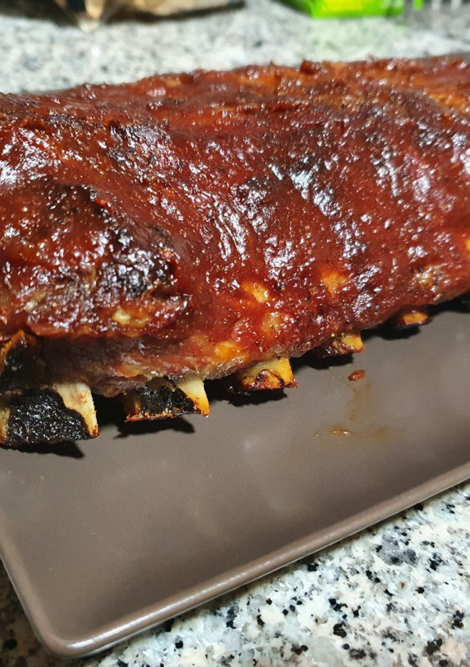 Una foto de Costillas de cerdo a la Barbacoa