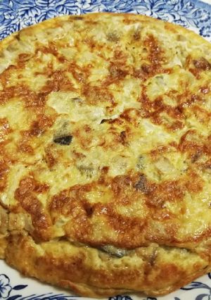 Una foto de Tortilla de berenjenas