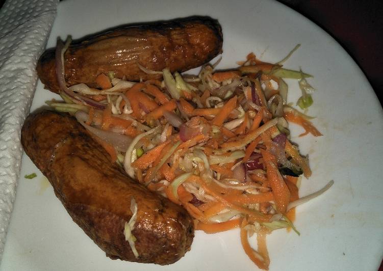 Recipe of Perfect Cabbage salad with sausage