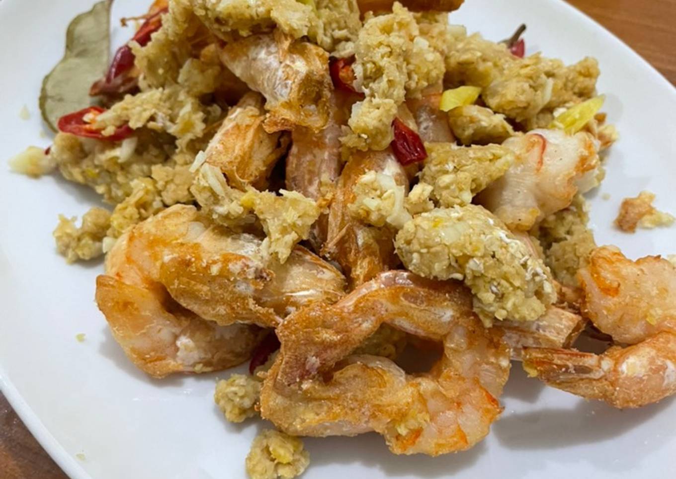 001 - Udang Goreng Oatmeal (Airfryer)