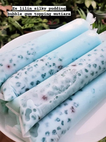 Cara Gampang Membuat Es lilin Silky Pudding Bubble Gum Anti Gagal