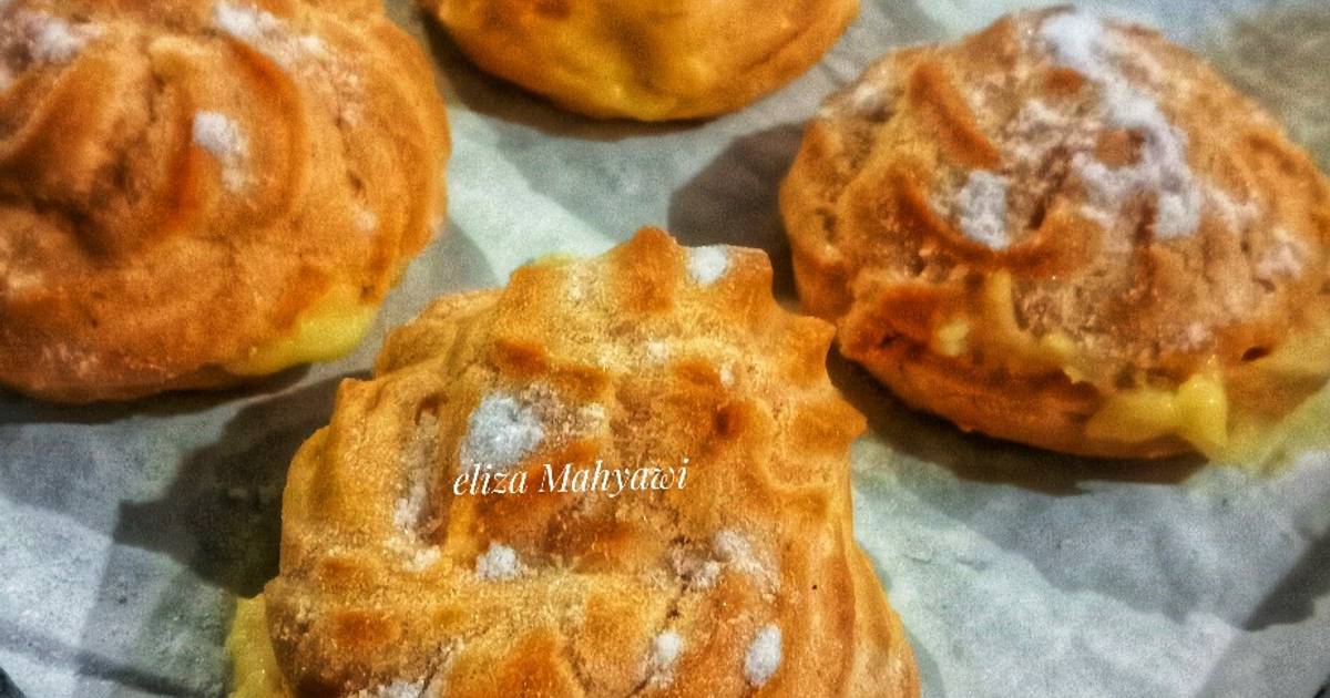 Resep Sus Soes Isi Vla Vanilla Kokoh Banget Tanpa Mixer Oleh Eliza