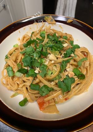 A picture of Spicy Peanut Noodles.