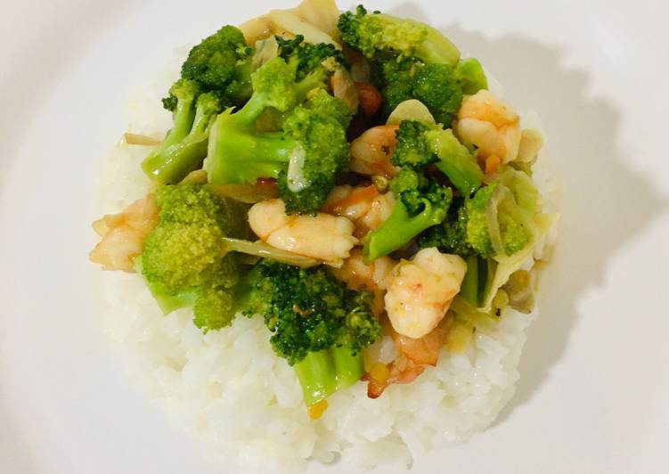 Resep Cah Brokoli Udang, Lezat Sekali
