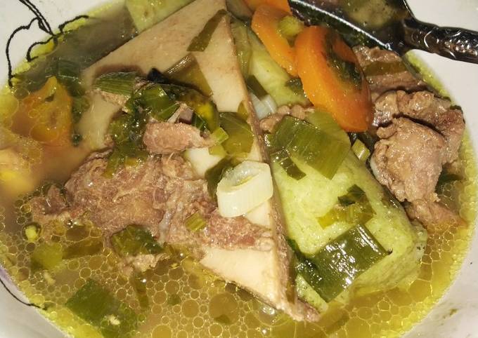 Sop tulangan daging sapi👩‍🍳🤤 mari masak