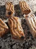 Barritas saludables de avena con pasas y dulce de membrillo