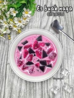 Foto resep Es Buah Naga Cincau