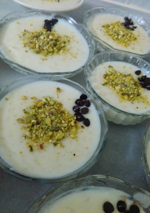 صورة لوصفة رز بحليب ولا اطيب ومن غير نشا