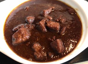 Gambar Daging masak hitam