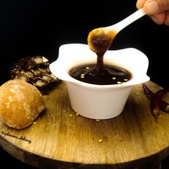 Tamarind chutney A picture of Tamarind chutney.