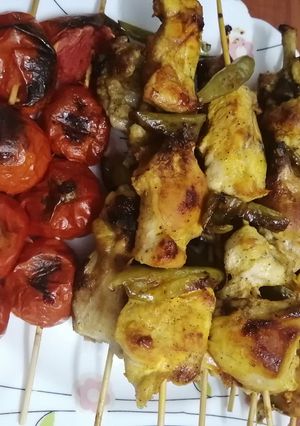 عکسی از دستور جوجه کباب تابه ای