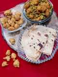 Gavar gole (cluster beans with moong bhaji)