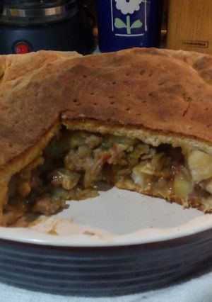 Una foto de Pastel de carne con batatas dulces