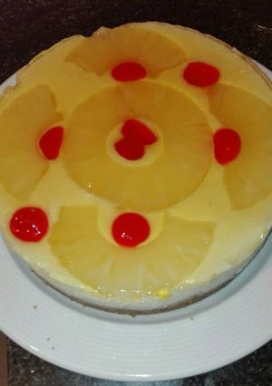Foto principal de Tarta de piña y coco con gelatina de ron