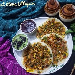 A picture of Instant Rava / Suji Uttapam.